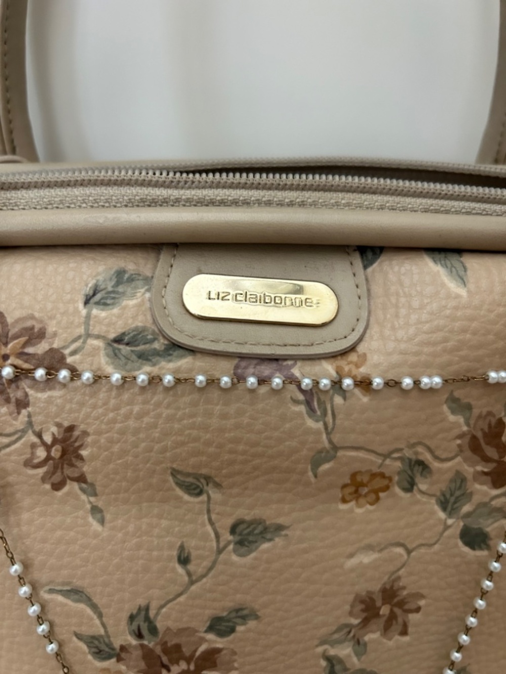 Vintage floral Liz Claiborne handbag - Picture 4 of 8